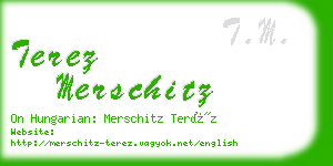 terez merschitz business card